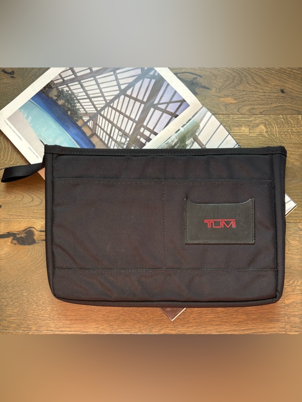 TUMI Ballistic Padded Nylon Laptop Insert Pocket/Sleeve In Black